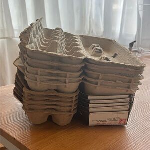 Stack of Recycled Egg Cartons